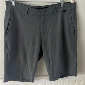Travis Mathew Gray Flat Front Shorts for Casual Wear